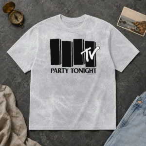 Nice Funny MTV Party Tonight 1981 Music Television Washed T-Shirt