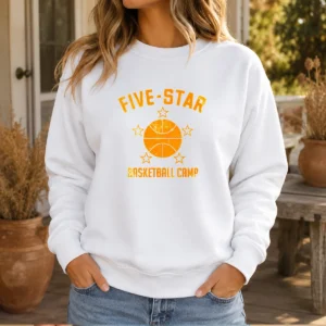Hot Distressed Five Star Basketball Camp Youth Sports Sweater