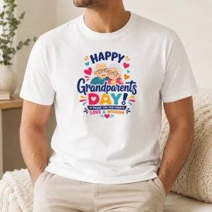 Nice Good Happy Grandparents Day Love Wisdom Hearts Illustration