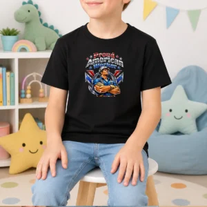 Premium American Labour Day Proud Worker Y2K6 Kids T-Shirt