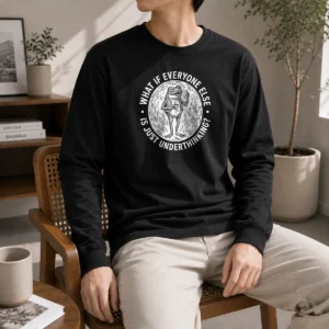 Pretty What If Everyone Else Is Just Underthinking Frog Coffee Lover Long Sleeve Shirt