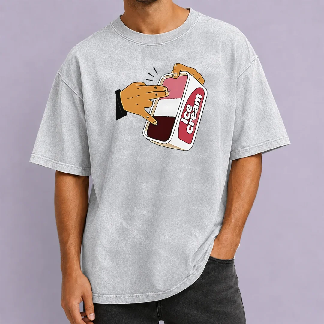 nice-awesome-ice-cream-fingers-naughty-humor-funny-washed-t-shirt Nice Awesome ICE Cream Fingers Naughty Humor Funny Washed T-Shirt