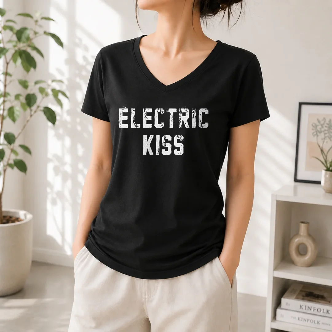 nice-awesome-jennie-blackpink-electric-kiss-v-neck-shirt Nice Awesome Jennie Blackpink Electric Kiss V-Neck Shirt