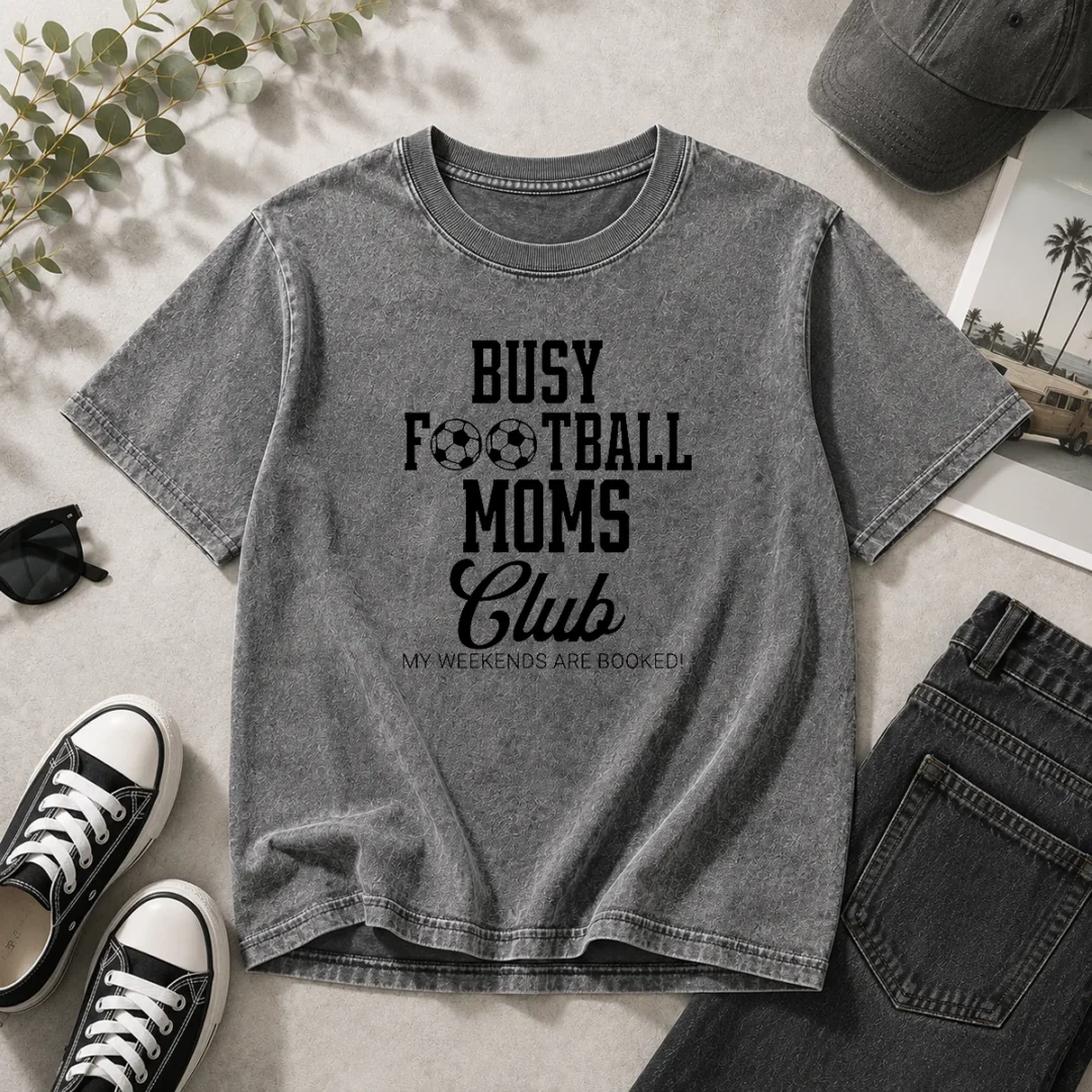 nice-busy-football-moms-club-my-weekends-are-booked-washed-t-shirt Nice Busy Football Moms Club My Weekends Are Booked Washed T-Shirt