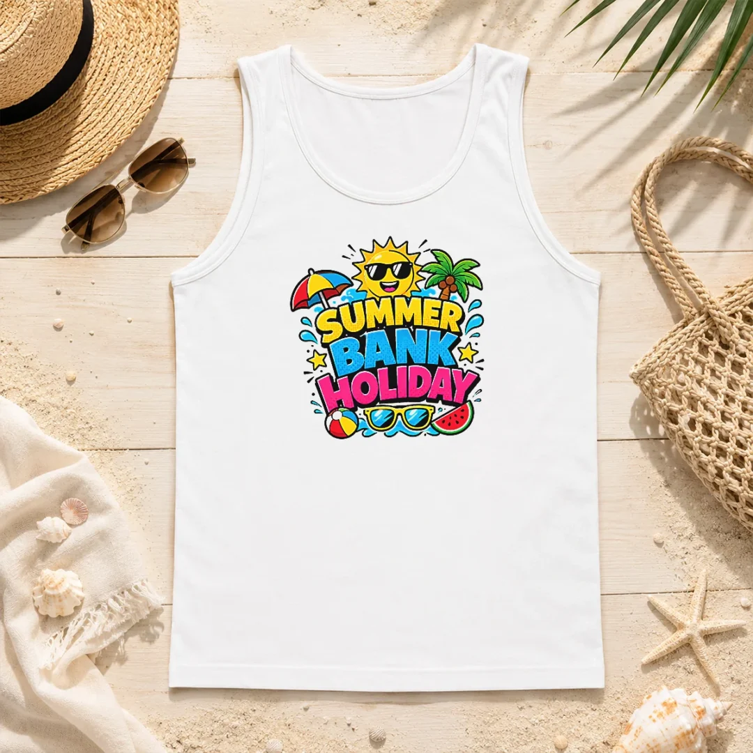 Nice Cartoon Summer Bank Holiday Beach Ball Watermelon Tank Top Nice Cartoon Summer Bank Holiday Beach Ball Watermelon Tank Top