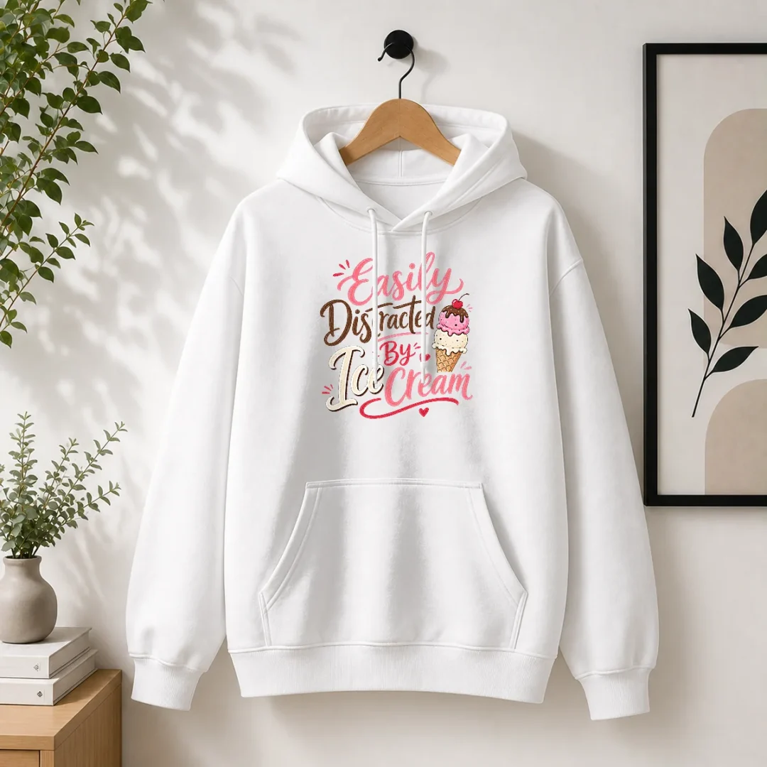 nice-easily-distracted-by-ice-cream-funny-cute-hoodie Nice Easily Distracted By ICE Cream Funny Cute Hoodie