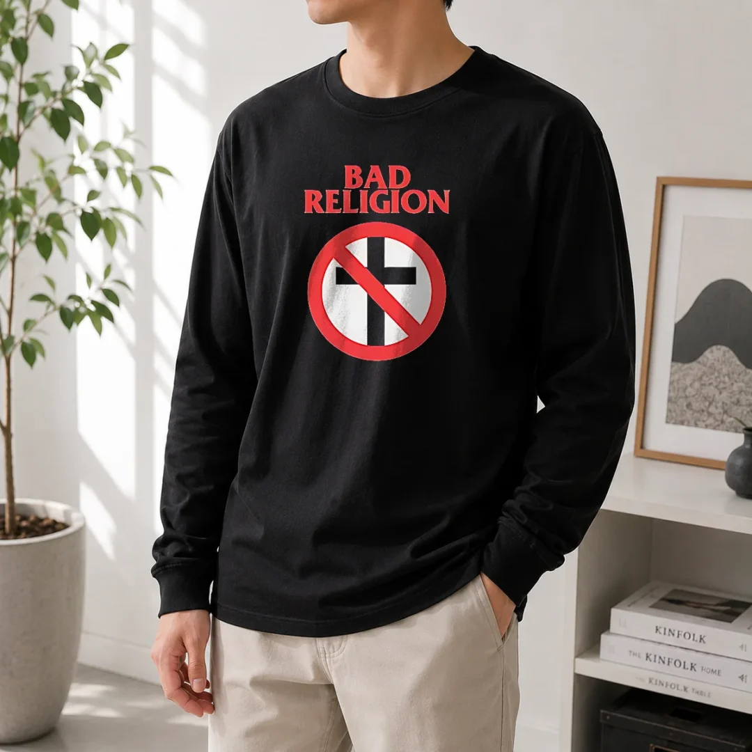 nice-funny-bad-religion-cross-logo-music-long-sleeve-shirt Nice Funny Bad Religion Cross Logo Music Long Sleeve Shirt