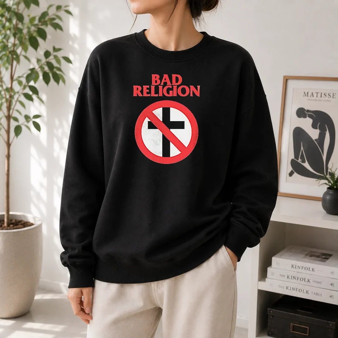 nice-funny-bad-religion-cross-logo-music-sweater Nice Funny Bad Religion Cross Logo Music Sweater