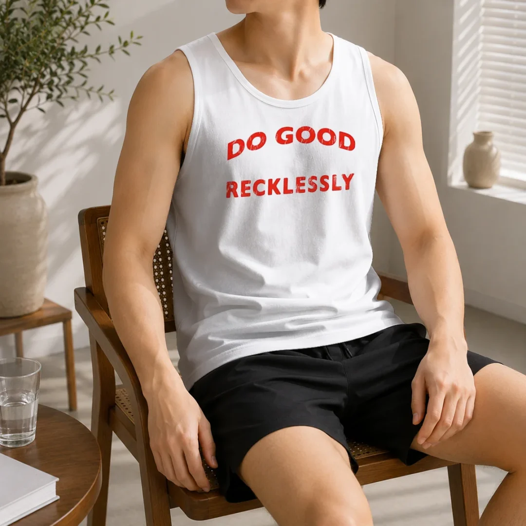 nice-funny-do-good-recklessly-motivational-quote-tank-top Nice Funny Do Good Recklessly Motivational Quote Tank Top
