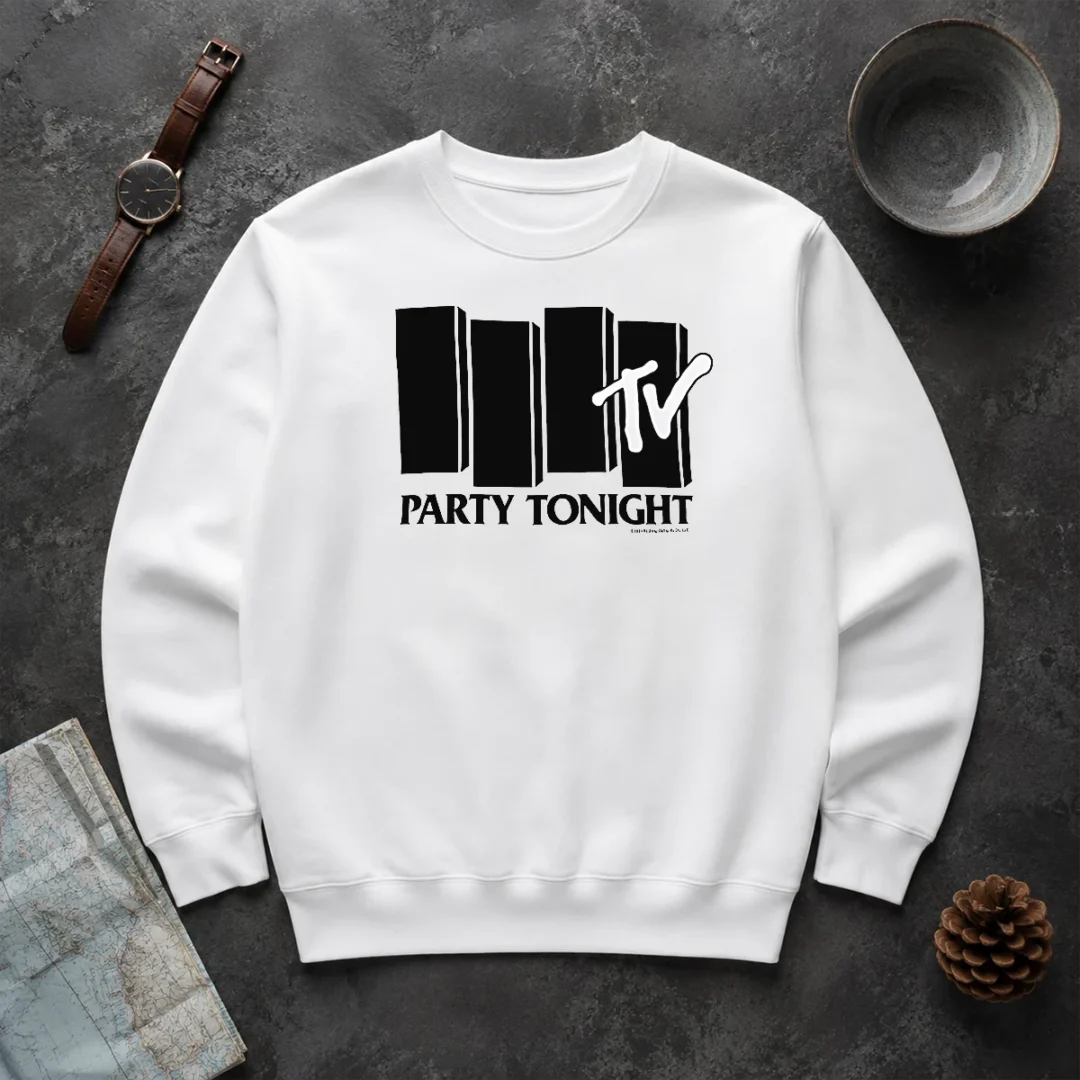 Nice Funny MTV Party Tonight 1981 Music Television Sweater Nice Funny MTV Party Tonight 1981 Music Television Sweater