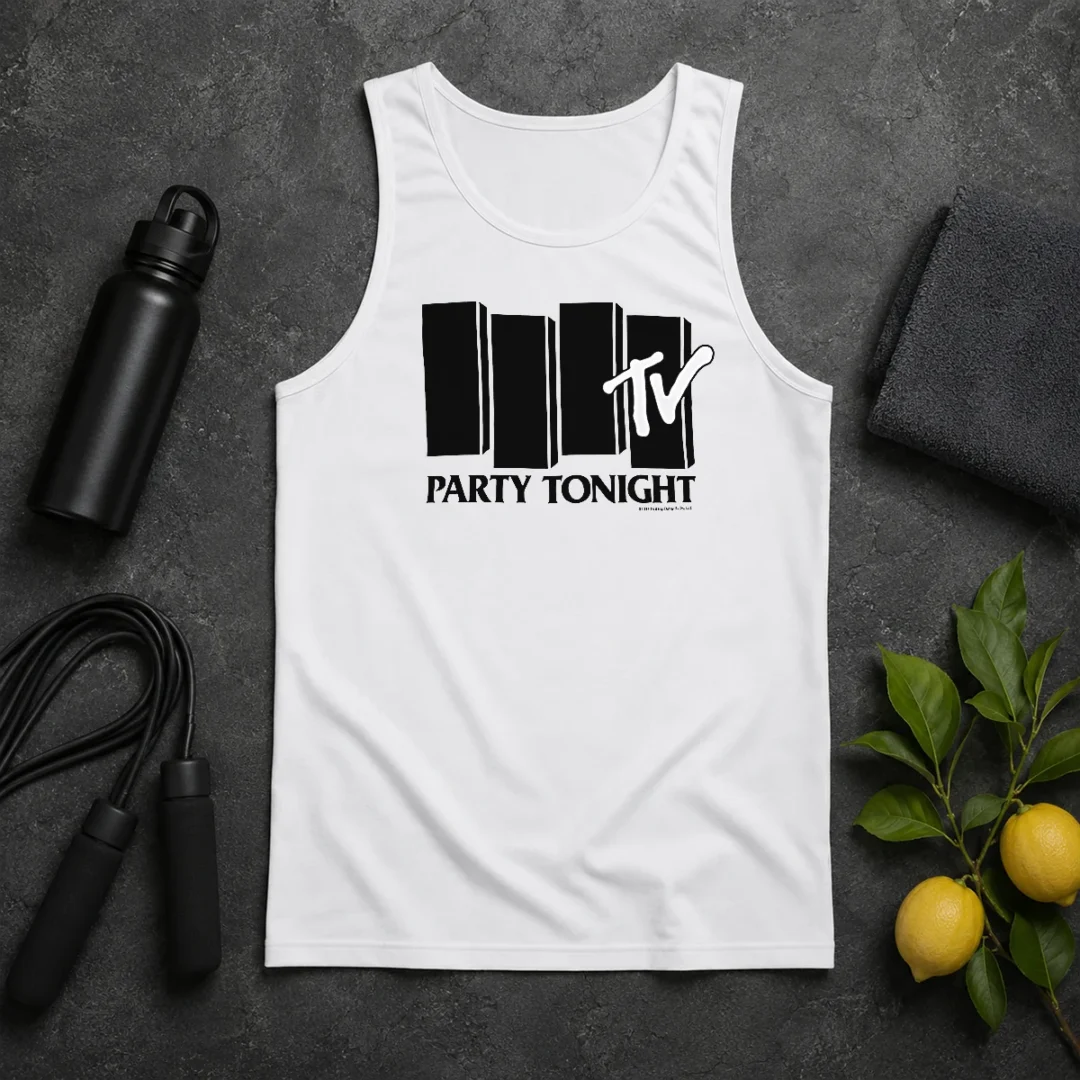 Nice Funny MTV Party Tonight 1981 Music Television Tank Top Nice Funny MTV Party Tonight 1981 Music Television Tank Top