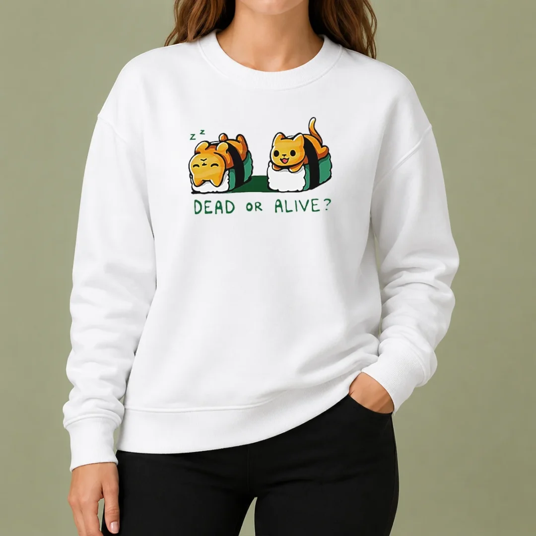 nice-good-cat-sushi-dead-or-alive-sweater Nice Good Cat Sushi Dead Or Alive Sweater