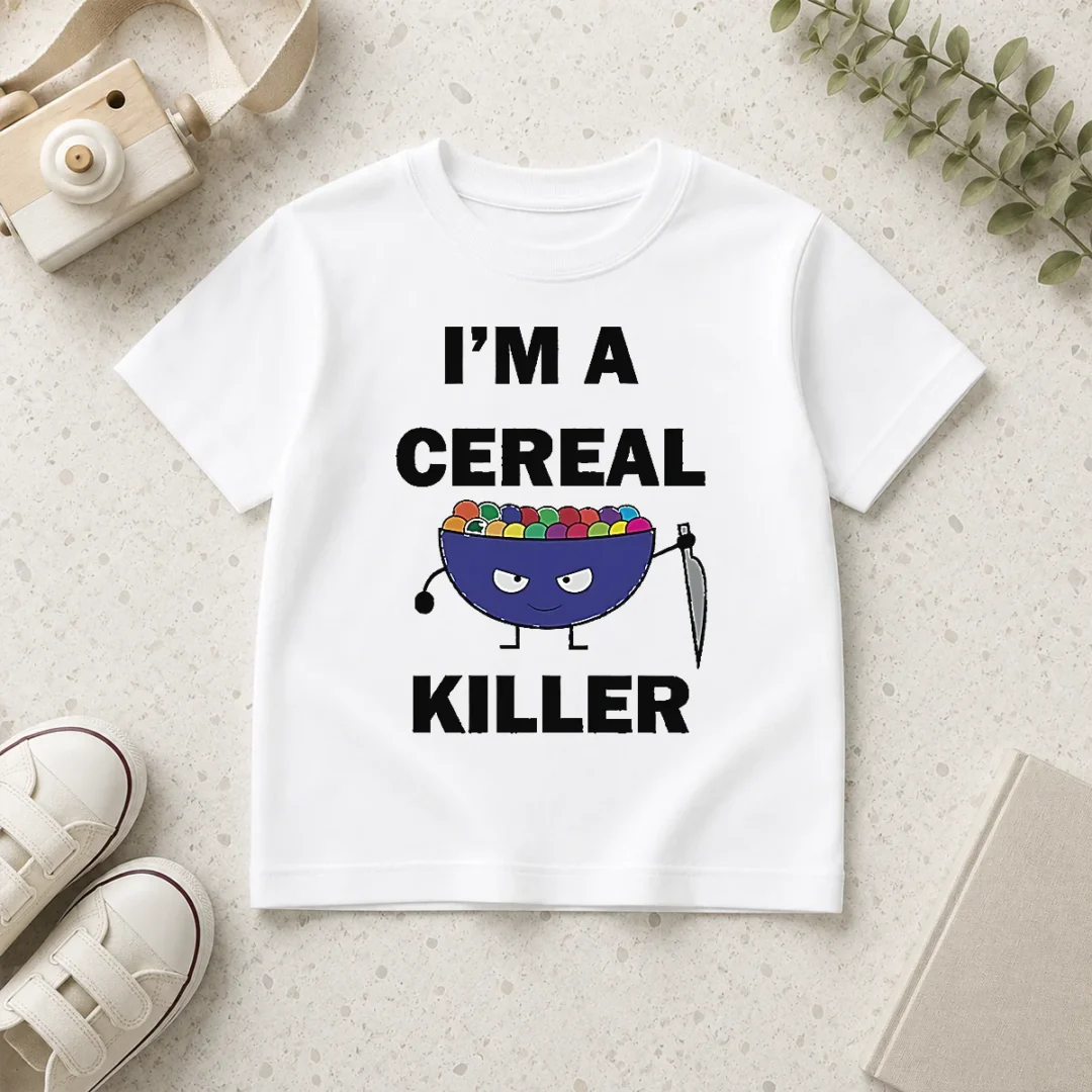 nice-good-i-m-a-cereal-killer-kids-t-shirt Nice Good I'M A Cereal Killer Kids T-Shirt