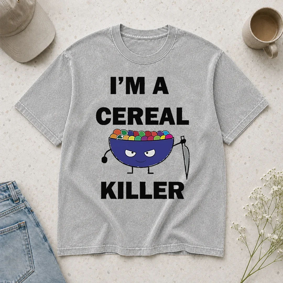 nice-good-i-m-a-cereal-killer-washed-t-shirt Nice Good I'M A Cereal Killer Washed T-Shirt