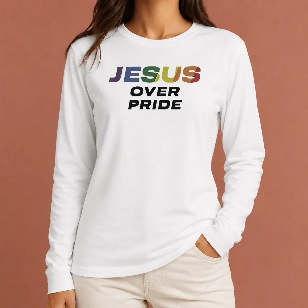 nice-good-jesus-over-pride-long-sleeve-shirt Nice Good Jesus Over Pride Long Sleeve Shirt