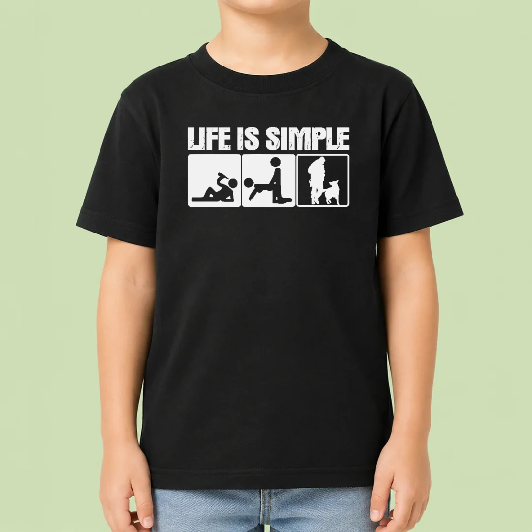 nice-good-life-is-simple-drinking-dog-funny-beer-patrol-police-k9-kids-t-shirt Nice Good Life Is Simple Drinking Dog Funny Beer Patrol Police K9 Kids T-Shirt