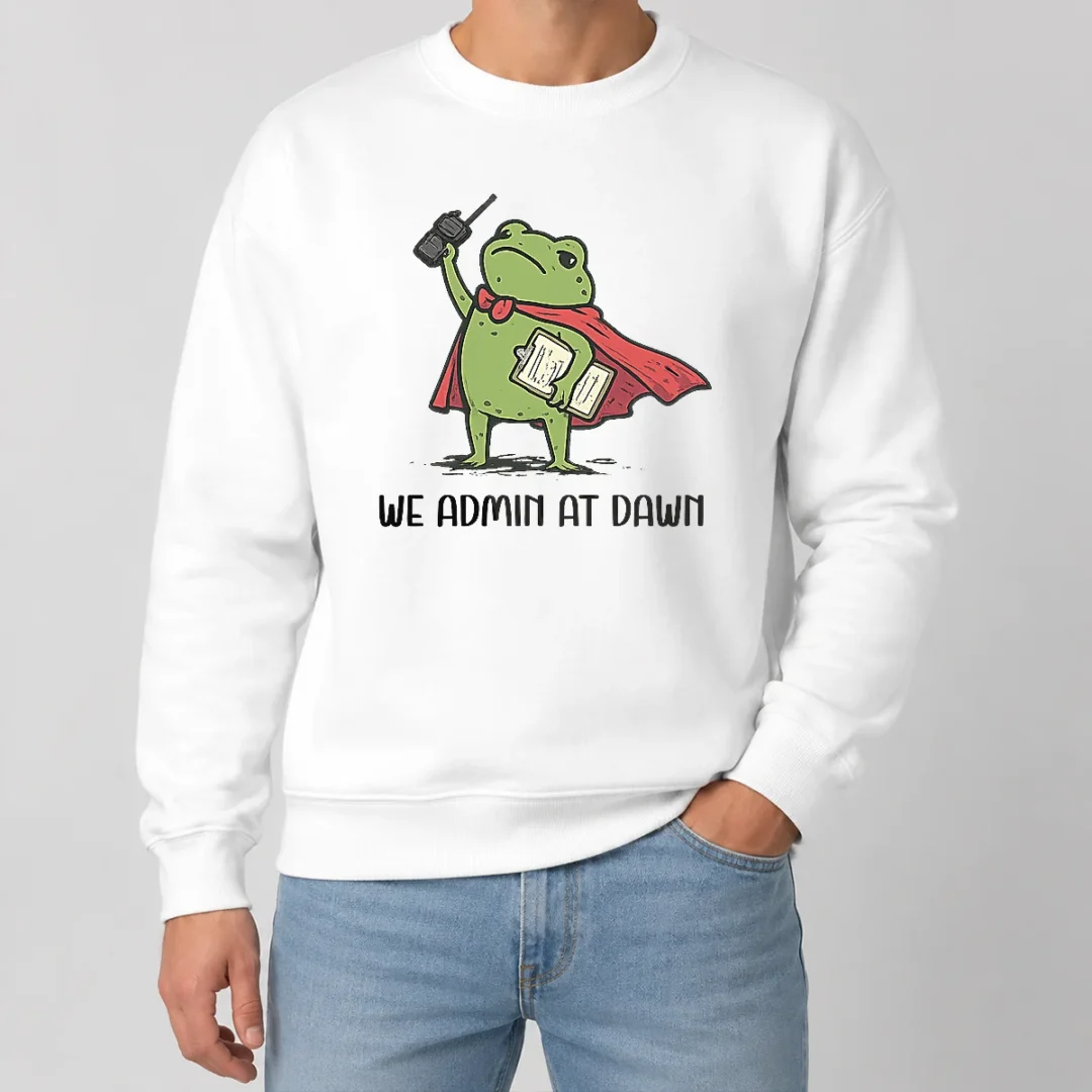 Nice Good We Admin At Dawn Assistant Principal Frog Sweater Nice Good We Admin At Dawn Assistant Principal Frog Sweater