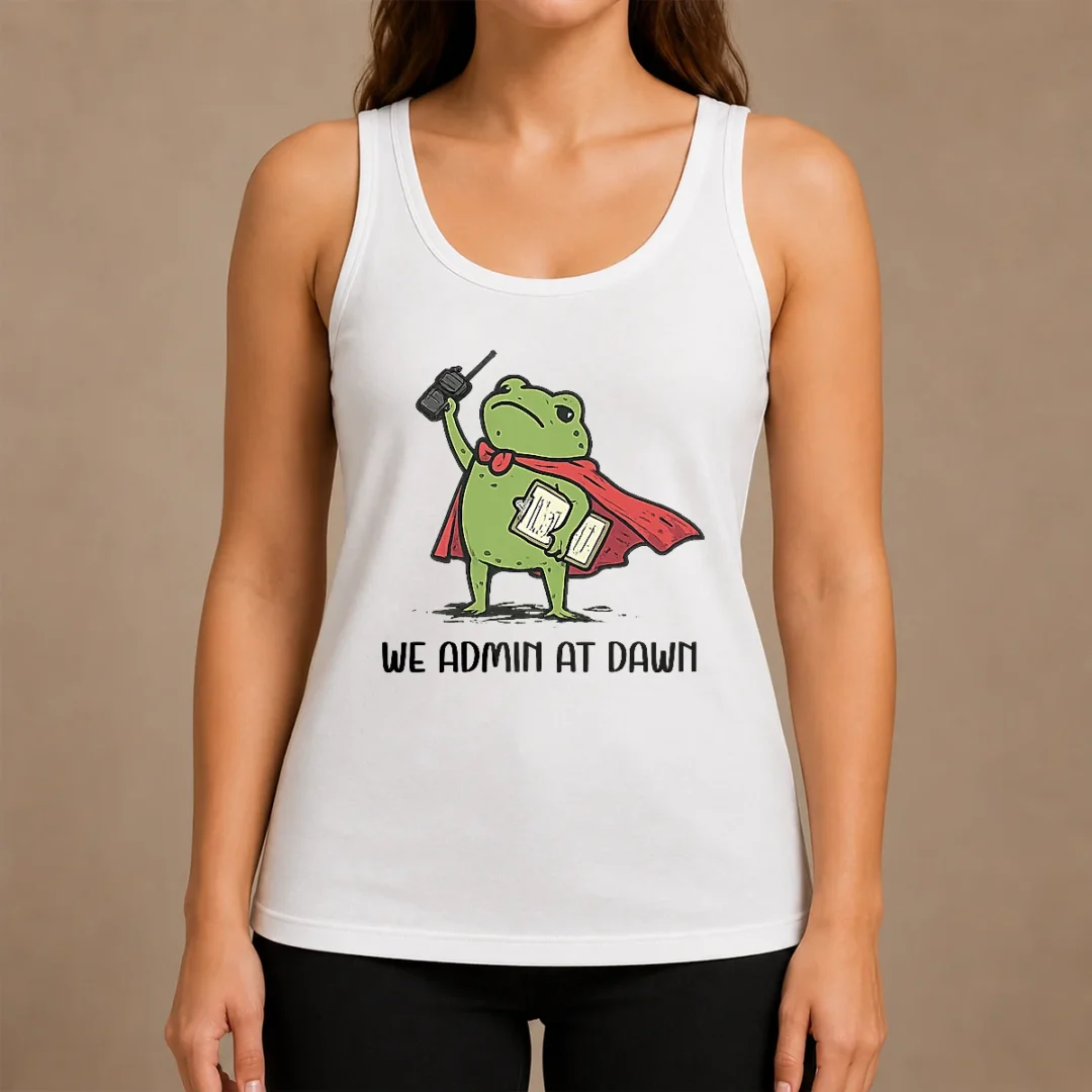 Nice Good We Admin At Dawn Assistant Principal Frog Tank Top Nice Good We Admin At Dawn Assistant Principal Frog Tank Top