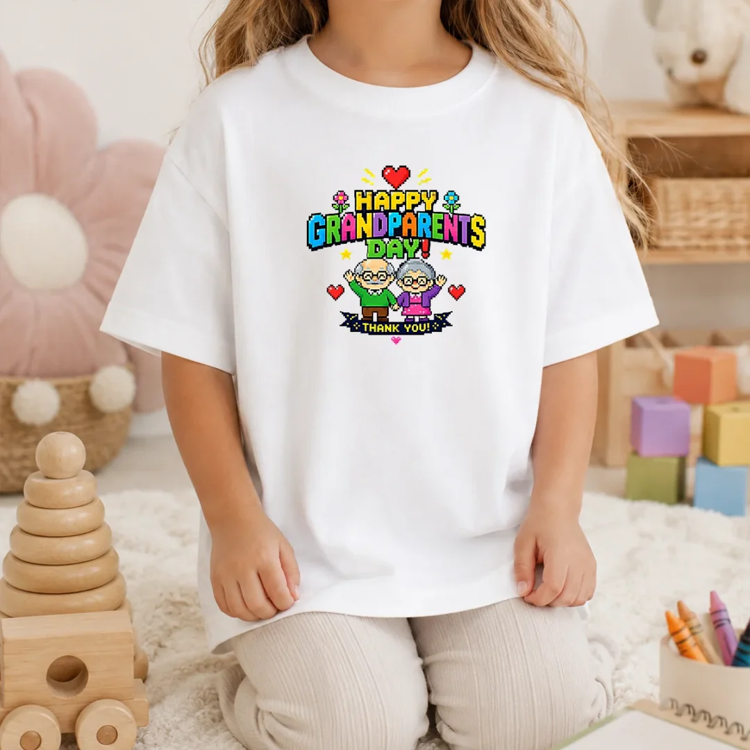 nice-happy-grandparents-day-pixel-art-retro-thank-you-kids-t-shirt Nice Happy Grandparents Day Pixel Art Retro Thank You Kids T-Shirt