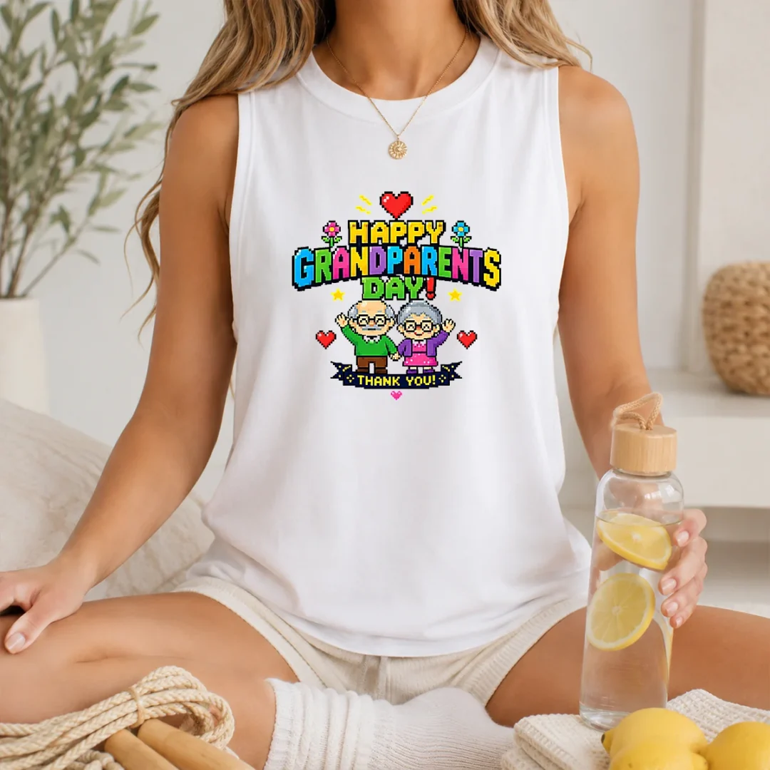 nice-happy-grandparents-day-pixel-art-retro-thank-you-tank-top Nice Happy Grandparents Day Pixel Art Retro Thank You Tank Top