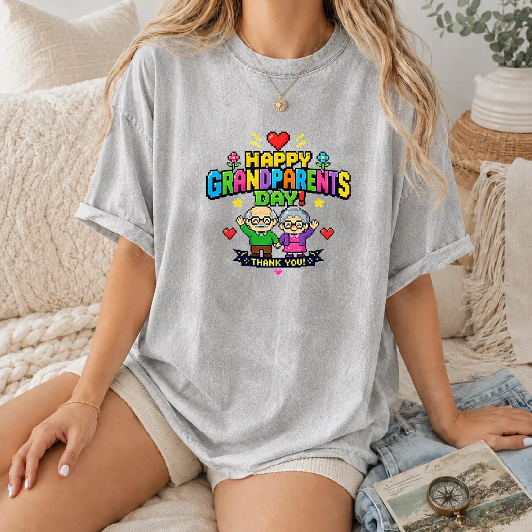 nice-happy-grandparents-day-pixel-art-retro-thank-you-washed-t-shirt Nice Happy Grandparents Day Pixel Art Retro Thank You Washed T-Shirt