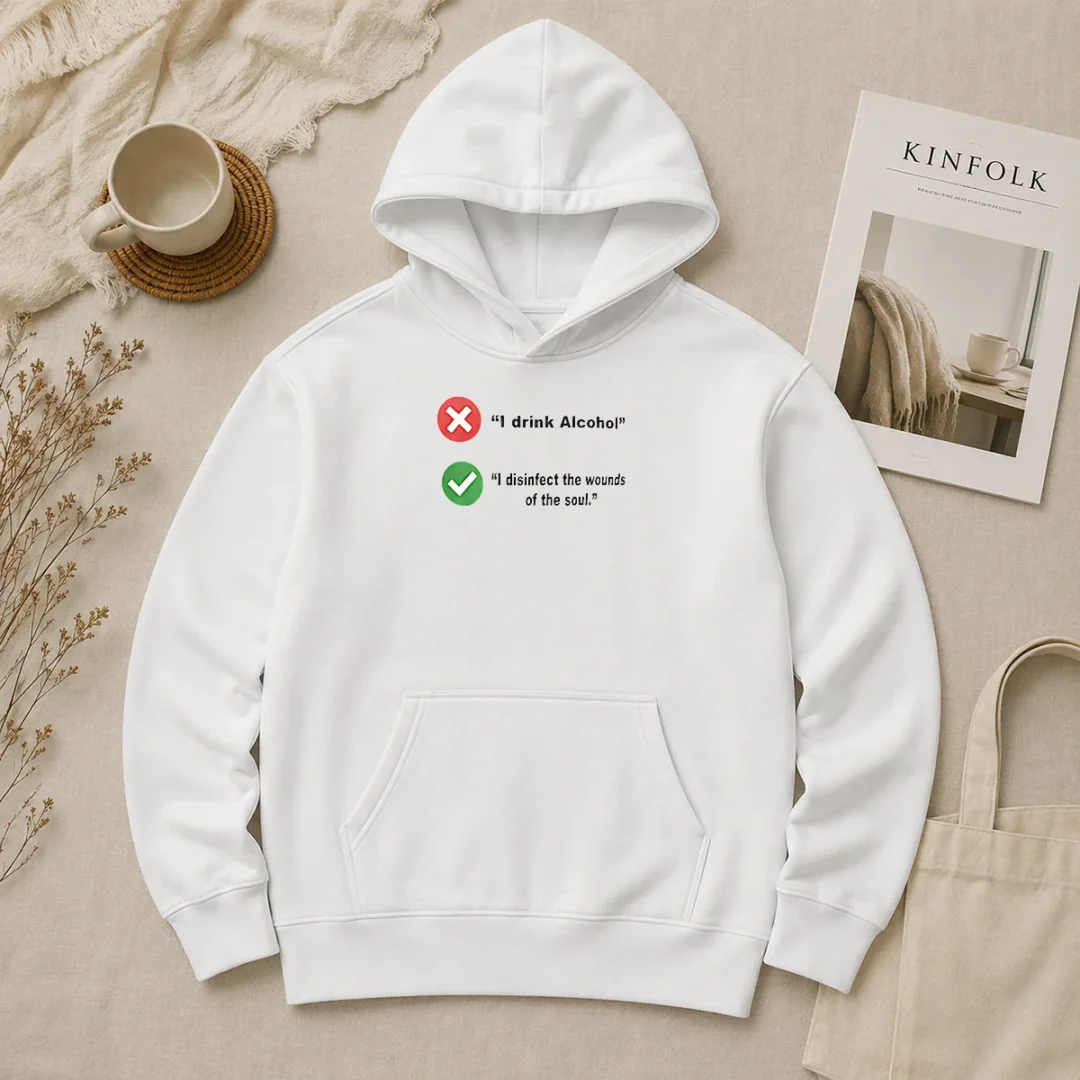 Nice Hot I Drink Alcohol I Disinfect The Wounds Of The Soul Hoodie Nice Hot I Drink Alcohol I Disinfect The Wounds Of The Soul Hoodie