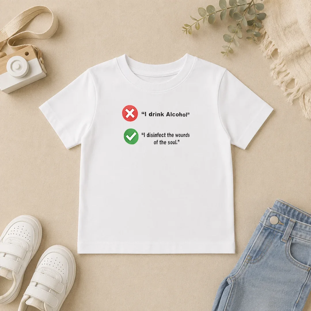 Nice Hot I Drink Alcohol I Disinfect The Wounds Of The Soul Kids T Shirt Nice Hot I Drink Alcohol I Disinfect The Wounds Of The Soul Kids T-Shirt