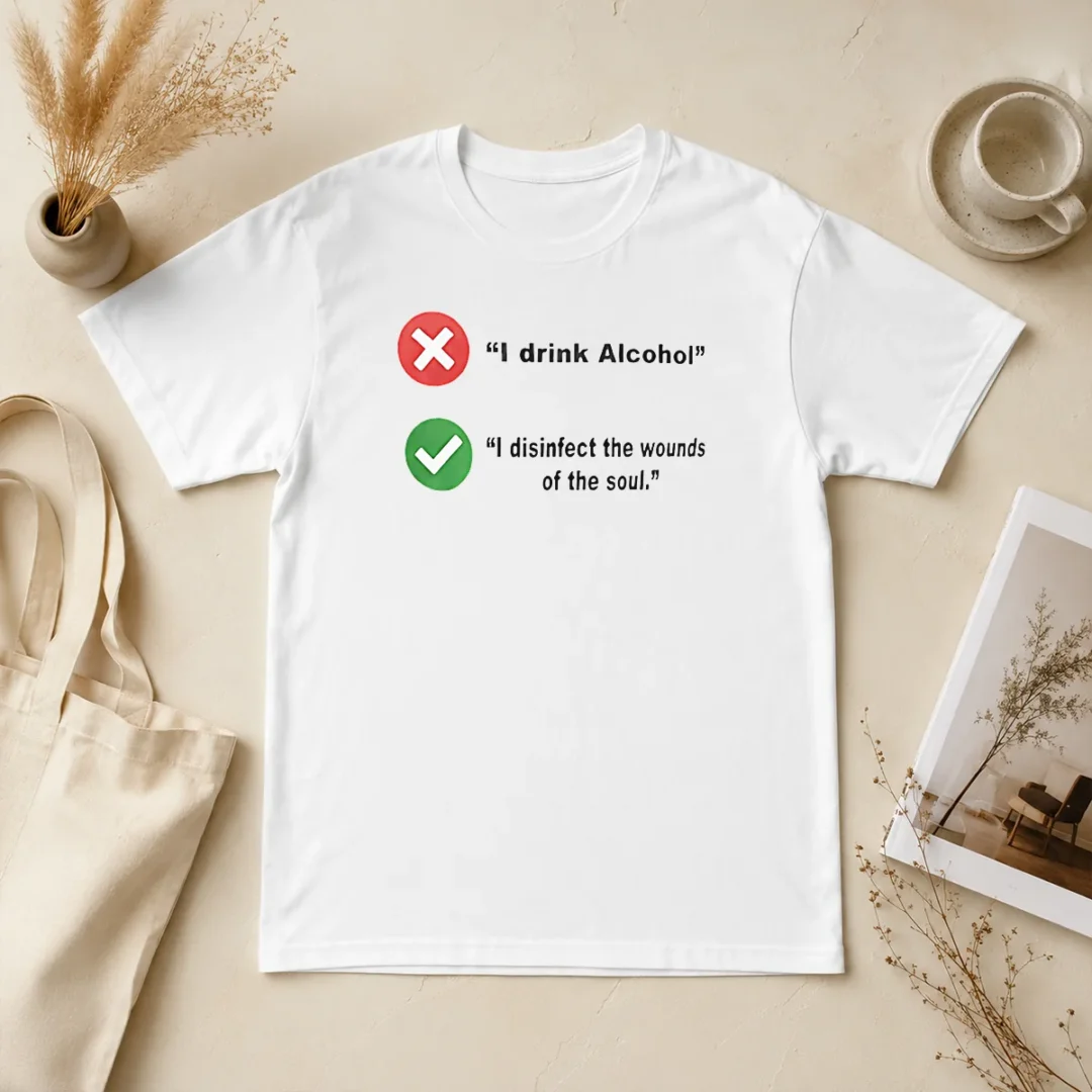 Nice Hot I Drink Alcohol I Disinfect The Wounds Of The Soul t shirt Nice Hot I Drink Alcohol I Disinfect The Wounds Of The Soul