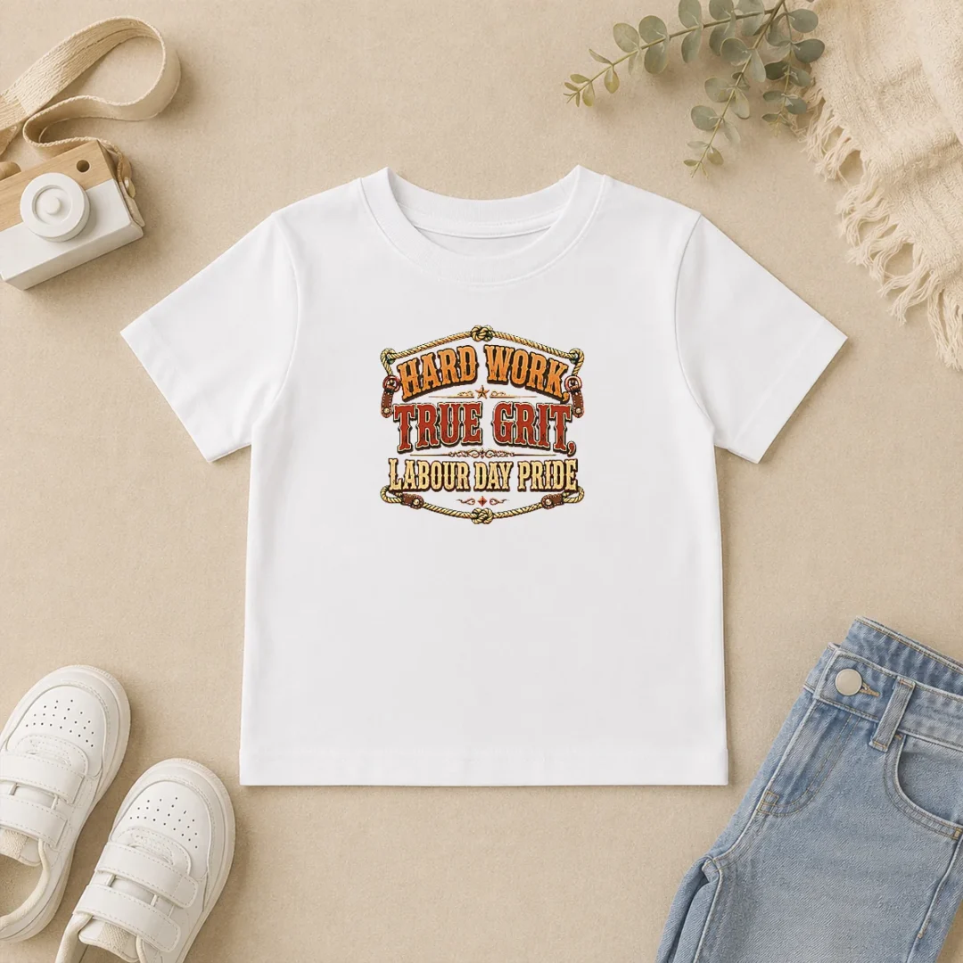 Nice Hot Labour Day Western Pride Vintage Saloon Kids T Shirt Nice Hot Labour Day Western Pride Vintage Saloon Kids T-Shirt