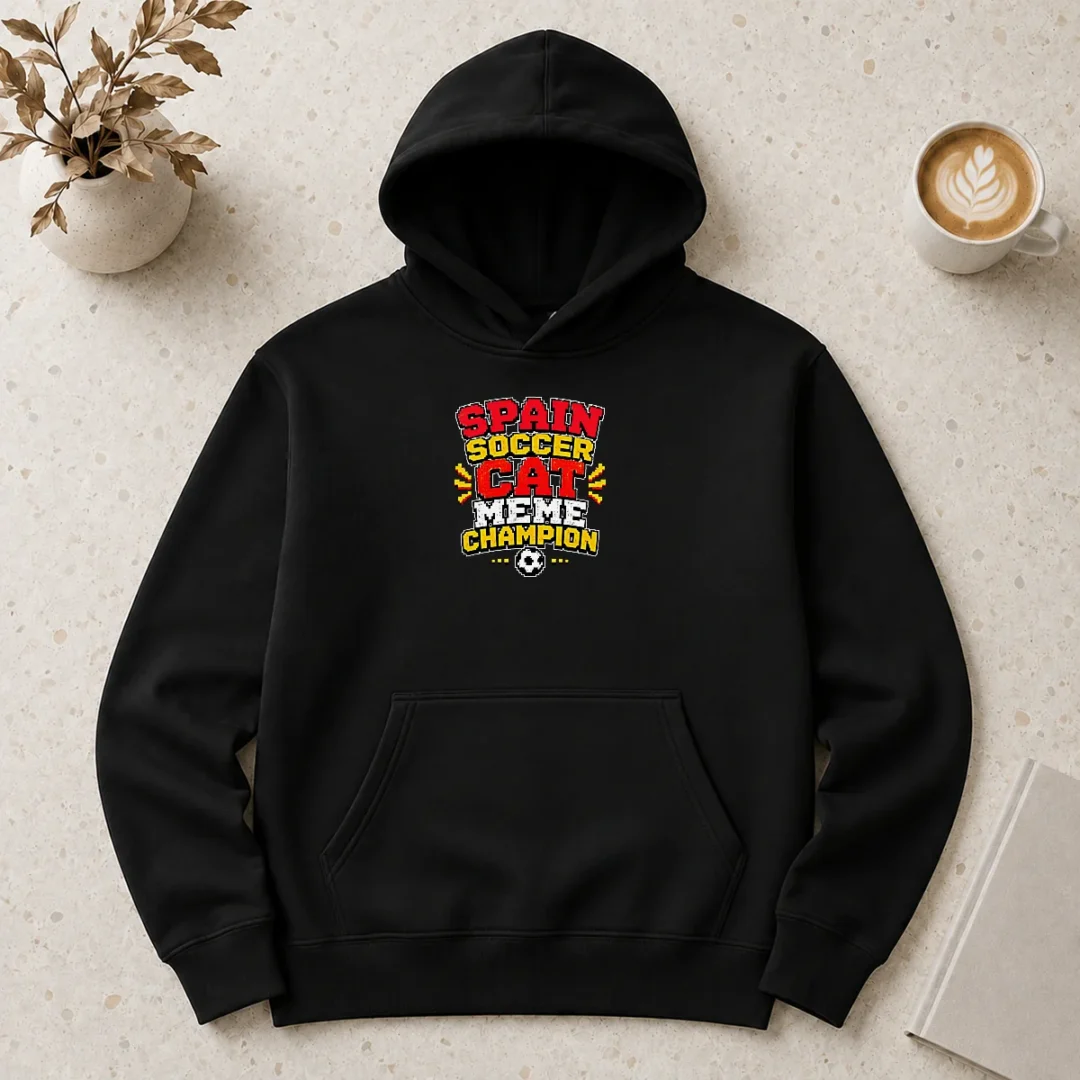 nice-hot-spain-soccer-cat-meme-champion-pixel-hoodie Nice Hot Spain Soccer Cat Meme Champion Pixel Hoodie
