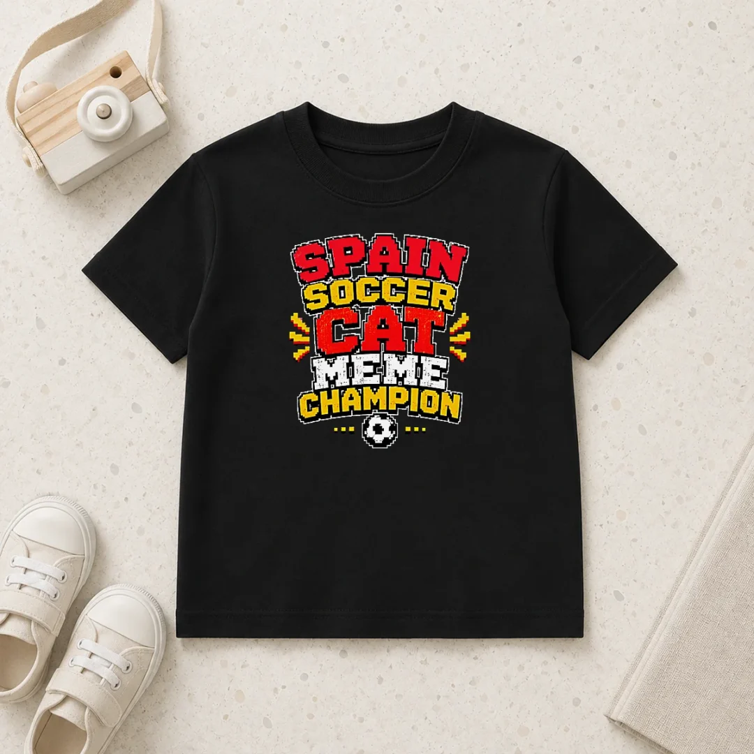 nice-hot-spain-soccer-cat-meme-champion-pixel-kids-t-shirt Nice Hot Spain Soccer Cat Meme Champion Pixel Kids T-Shirt