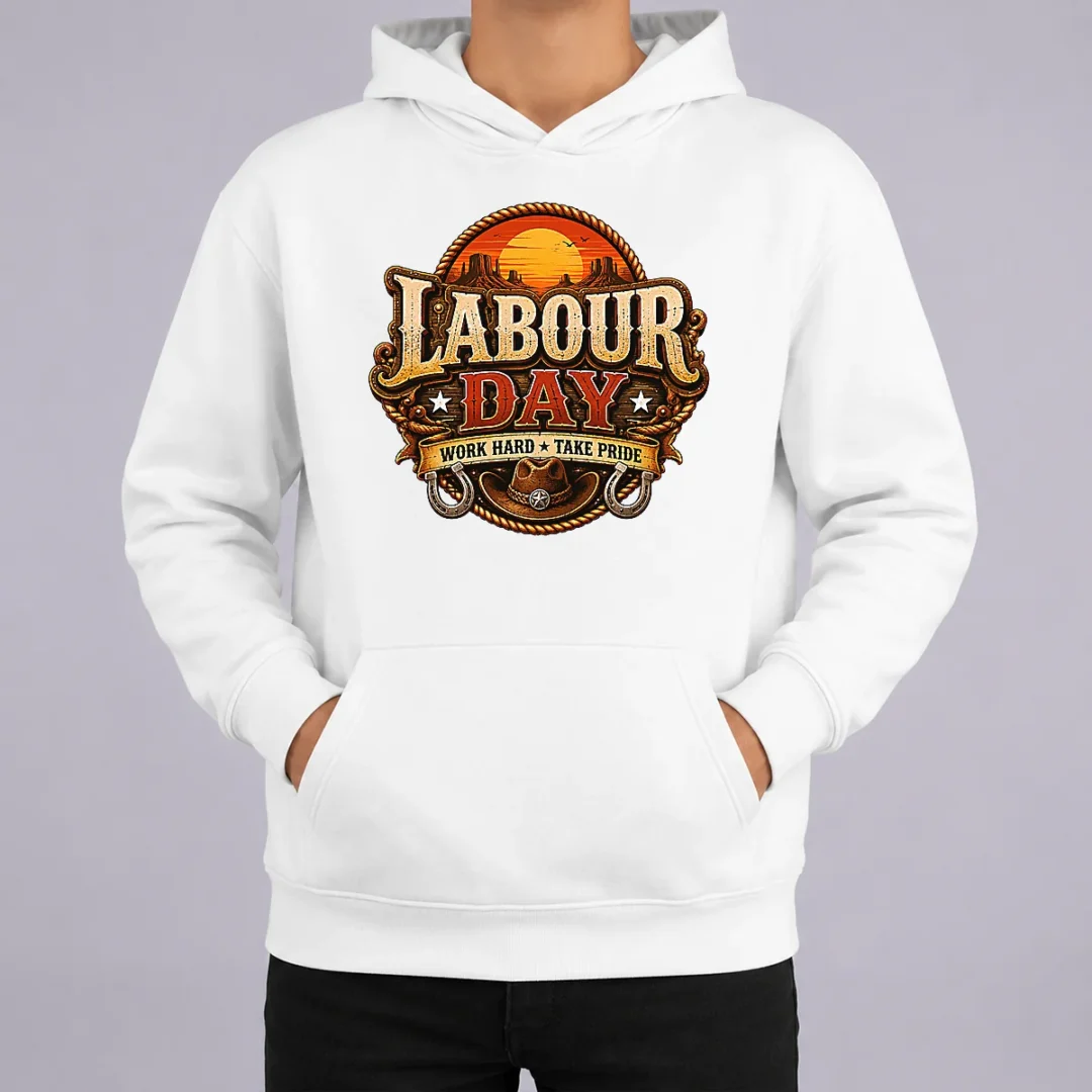 Nice Hot Western Labour Day Work Hard Take Pride Cowboy Hoodie Nice Hot Western Labour Day Work Hard Take Pride Cowboy Hoodie