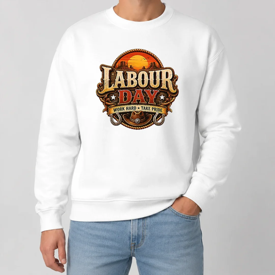 Nice Hot Western Labour Day Work Hard Take Pride Cowboy Sweater Nice Hot Western Labour Day Work Hard Take Pride Cowboy Sweater