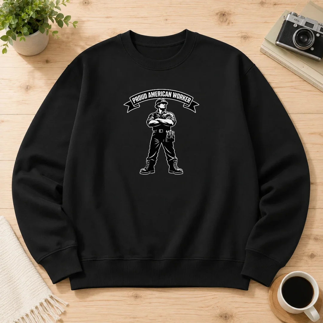 nice-labour-day-proud-american-worker-silhouette-sweater-1 Nice Labour Day Proud American Worker Silhouette Sweater