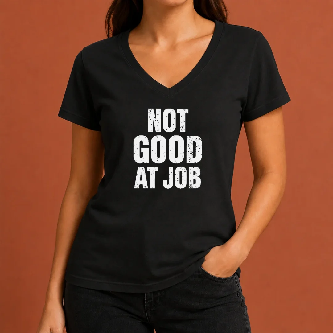 nice-not-good-at-job-geek-v-neck-shirt Nice Not Good At Job Geek V-Neck Shirt