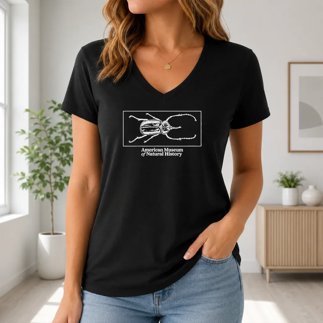 Nice Original Beetle American Museum Of Natural History V Neck Shirt Nice Original Beetle American Museum Of Natural History V-Neck Shirt