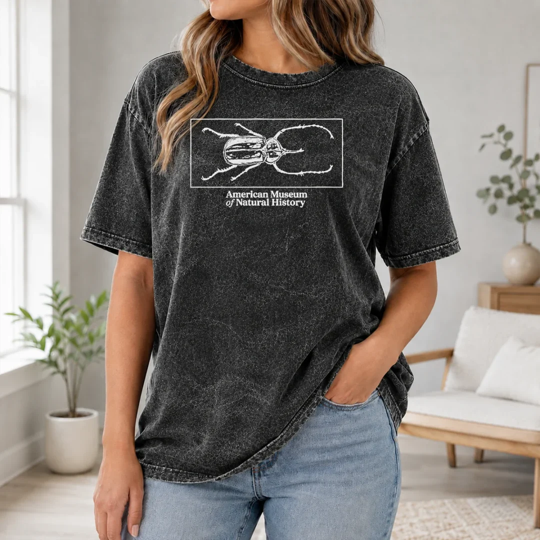 Nice Original Beetle American Museum Of Natural History Washed T Shirt Nice Original Beetle American Museum Of Natural History Washed T-Shirt