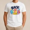 Nice Original Bold Modern Back To School Orange Circle