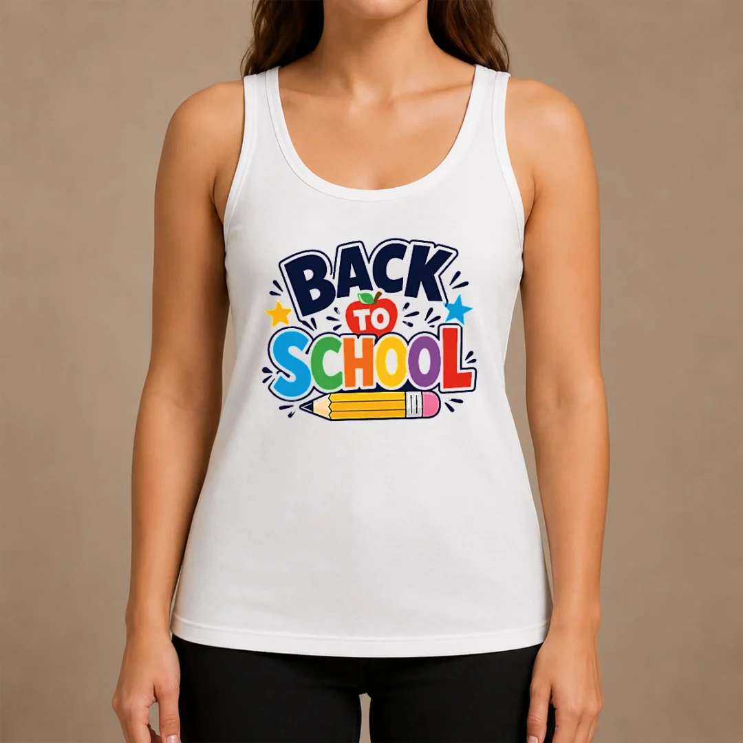 Nice Original Bold Modern Back To School Orange Circle Tank Top Nice Original Bold Modern Back To School Orange Circle Tank Top