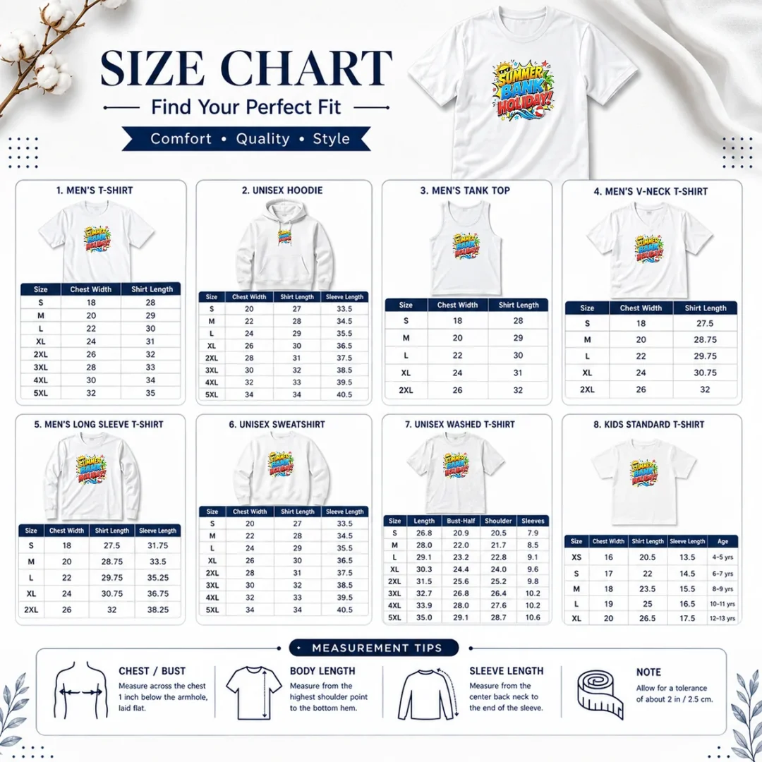 nice-premium-pop-art-comic-summer-bank-holiday-beach-ball-wave-size-chart Size chart for Nice Premium Pop Art Comic Summer Bank Holiday Beach Ball Wave with measurements in inches and cm to help choose the right fit