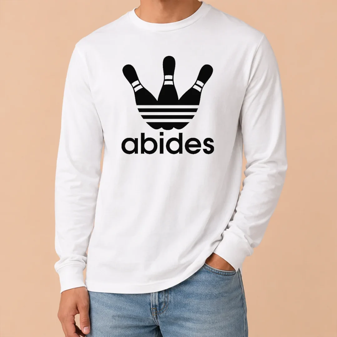 Nice Premium The Dude Abides Bowling Logo The Big Lebowski Long Sleeve Shirt Nice Premium The Dude Abides Bowling Logo The Big Lebowski Long Sleeve Shirt