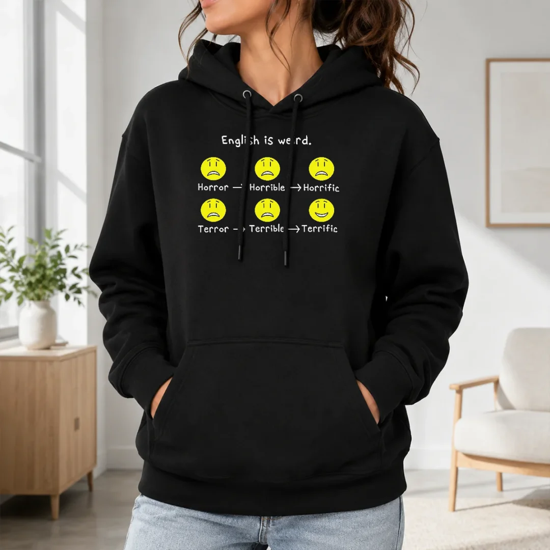 Nice Pretty English Is Weird Geek Hoodie Nice Pretty English Is Weird Geek Hoodie