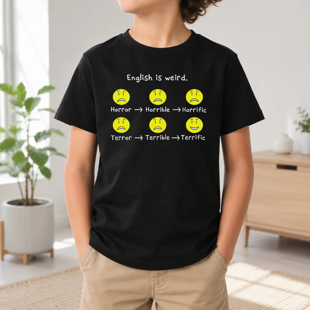 Nice Pretty English Is Weird Geek Kids T Shirt Nice Pretty English Is Weird Geek Kids T-Shirt