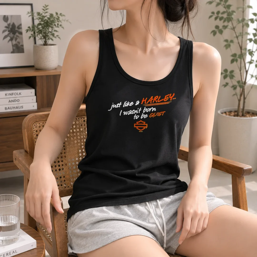 nice-pretty-just-like-a-harley-i-wasn-t-born-to-be-quiet-tank-top Nice Pretty Just Like A Harley I Wasn'T Born To Be Quiet Tank Top