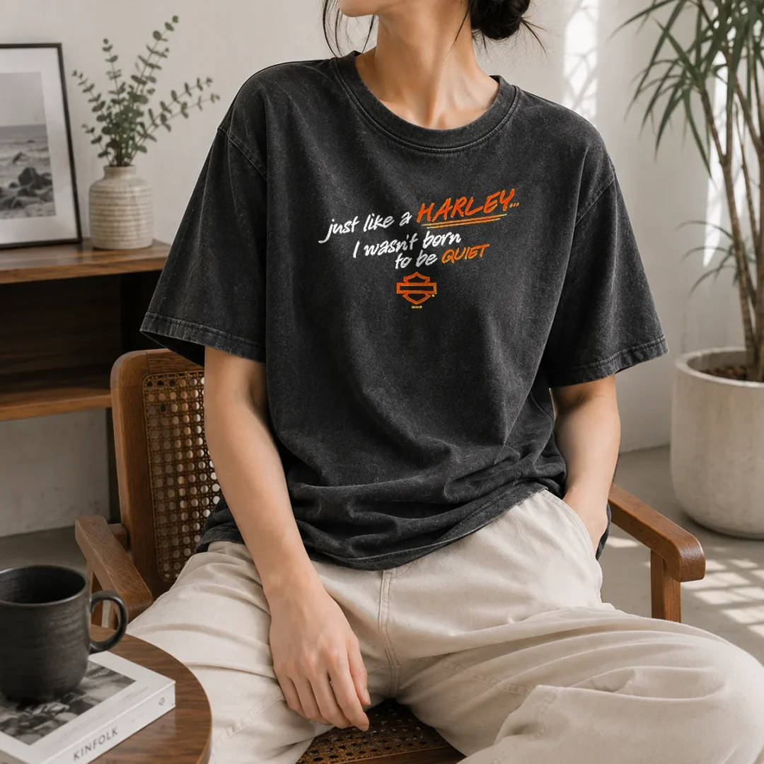 nice-pretty-just-like-a-harley-i-wasn-t-born-to-be-quiet-washed-t-shirt Nice Pretty Just Like A Harley I Wasn'T Born To Be Quiet Washed T-Shirt