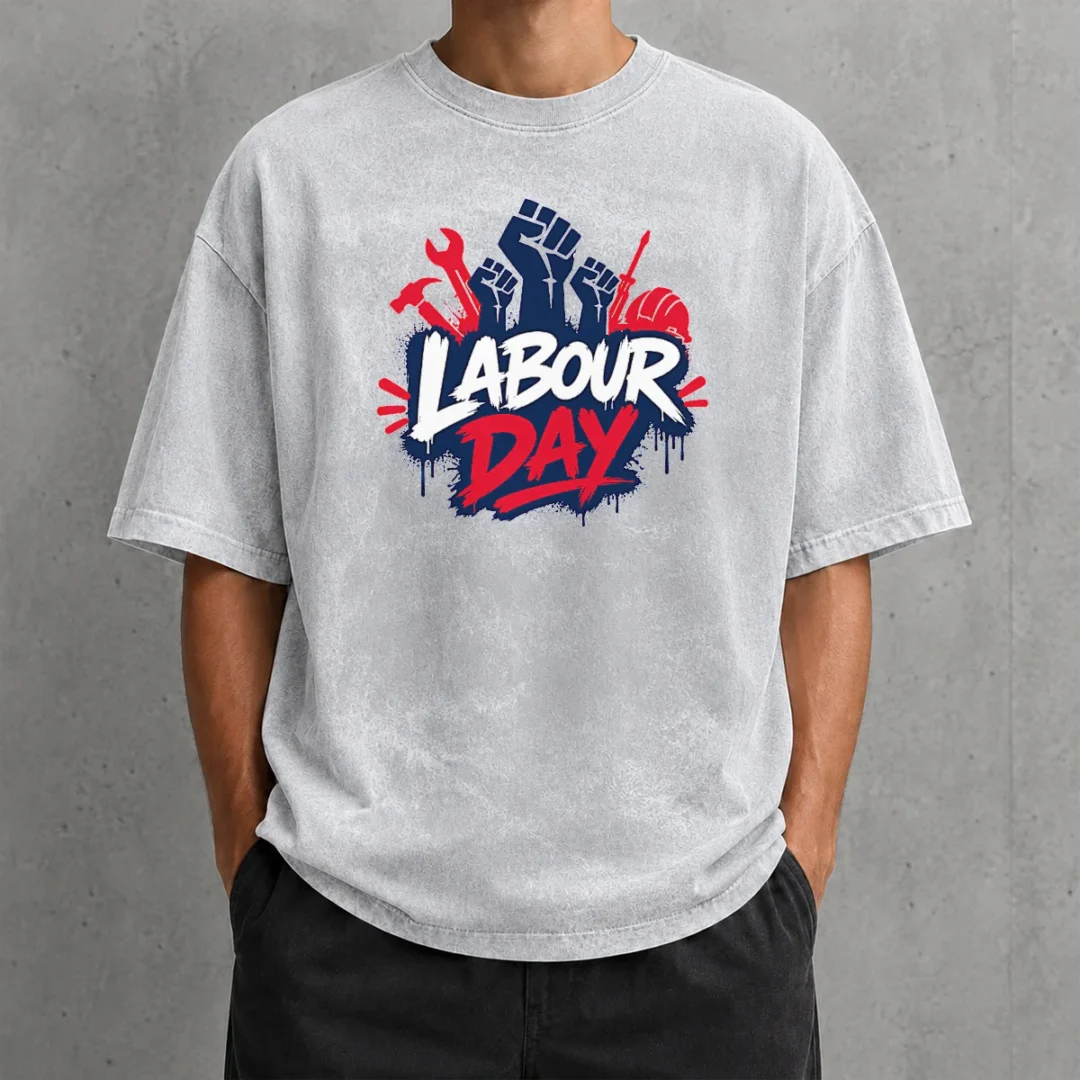 nice-pretty-labour-day-raised-fists-tools-paint-splatter-protest-washed-t-shirt Nice Pretty Labour Day Raised Fists Tools Paint Splatter Protest Washed T-Shirt