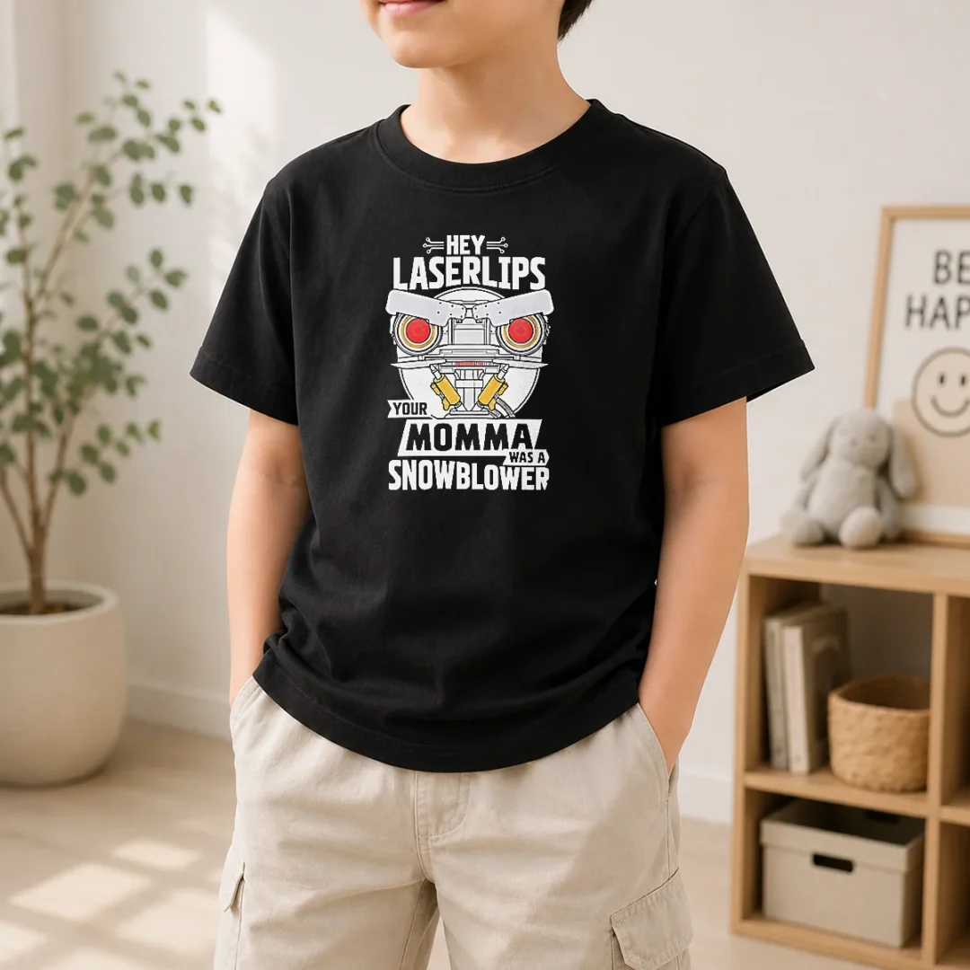 nice-pretty-short-circuit-hey-laserlips-your-momma-was-a-snowblower-kids-t-shirt-kid-t-shirt Nice Pretty Short Circuit Hey Laserlips Your Momma Was A Snowblower Kids T-Shirt
