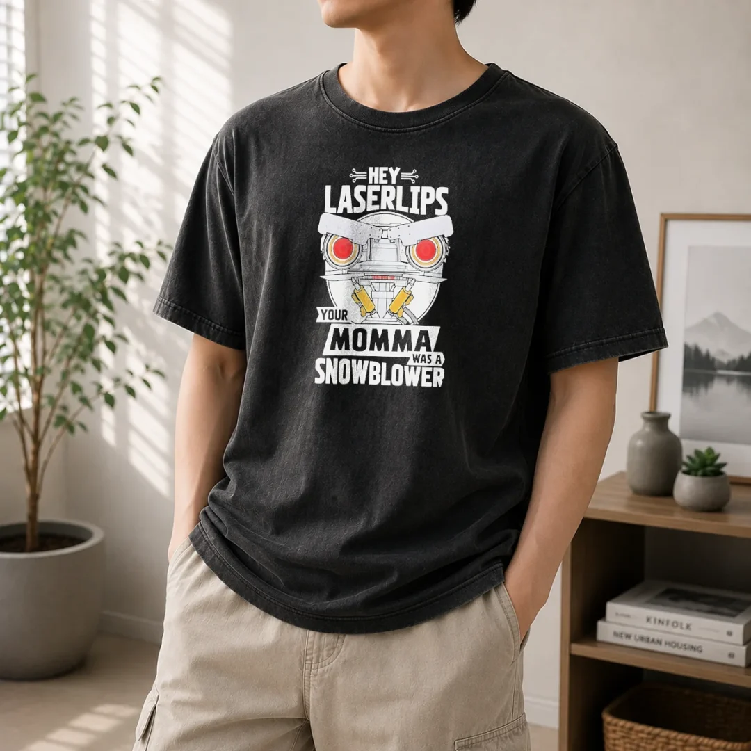 nice-pretty-short-circuit-hey-laserlips-your-momma-was-a-snowblower-washed-t-shirt Nice Pretty Short Circuit Hey Laserlips Your Momma Was A Snowblower Washed T-Shirt