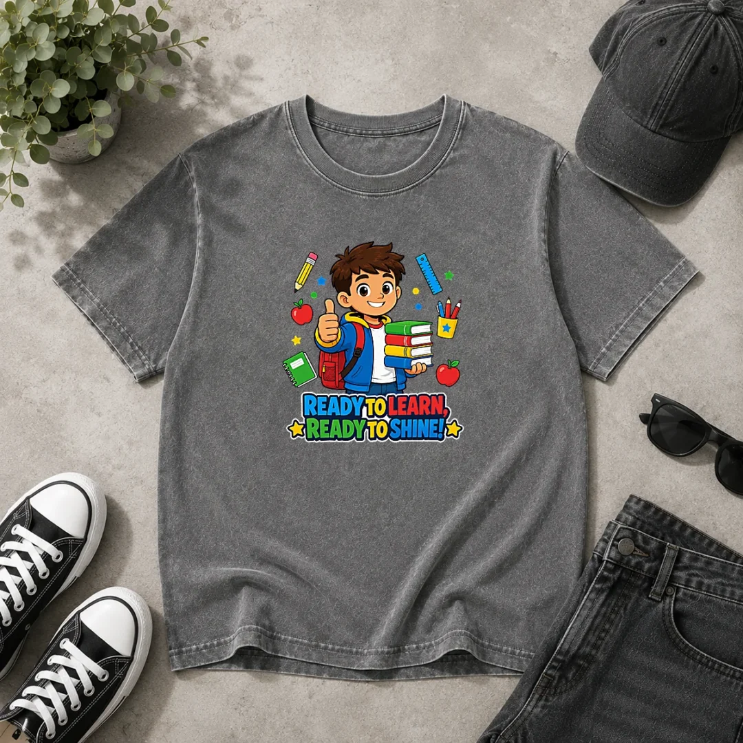 nice-ready-to-shine-back-to-school-spirit-washed-t-shirt Nice Ready To Shine Back To School Spirit Washed T-Shirt