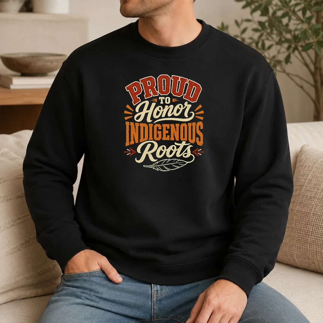 Nice Top Celebrate Indigenous Peoples Day With Typography Sweater Nice Top Celebrate Indigenous Peoples Day With Typography Sweater